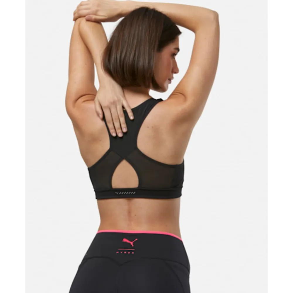Clearance Puma Womens Hyrox 4Keeps Medium Support Sports Bra Black