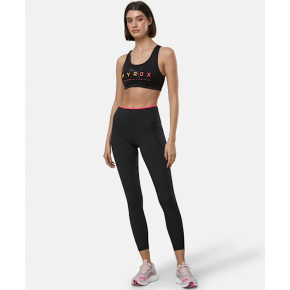 Clearance Puma Womens Hyrox 4Keeps Medium Support Sports Bra Black