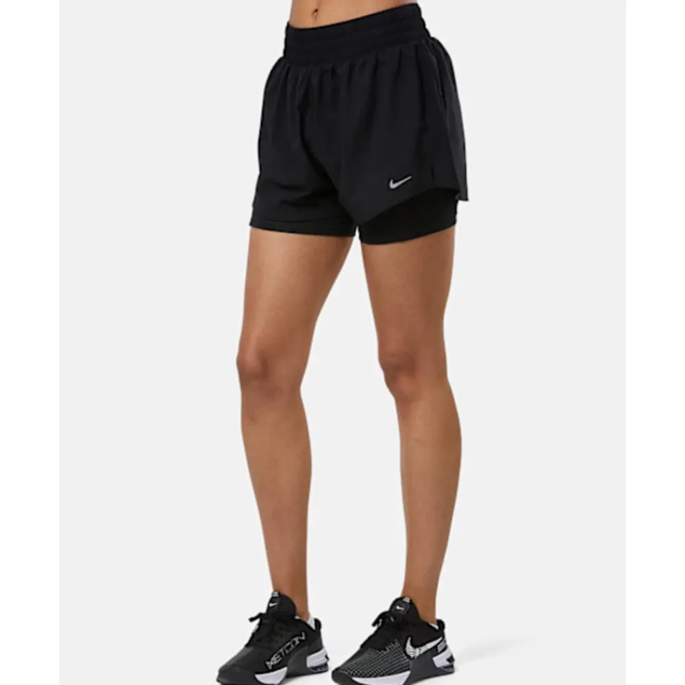 Fashion Nike Womens 2-in-1 3 Inch Shorts Black