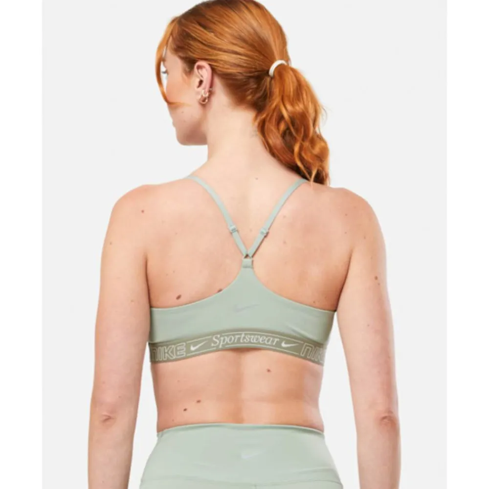 Outlet Nike Womens Indy Light Support Sports Bra Green