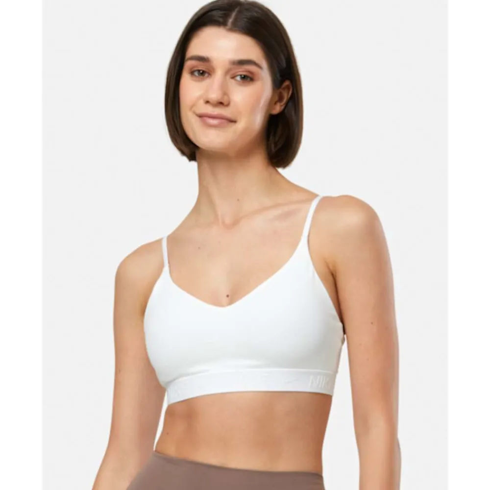 Outlet Nike Womens Indy Light Support Sports Bra White