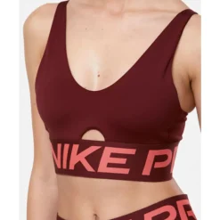 Best Nike Womens Indy Plunge Medium Support Sports Bra Red