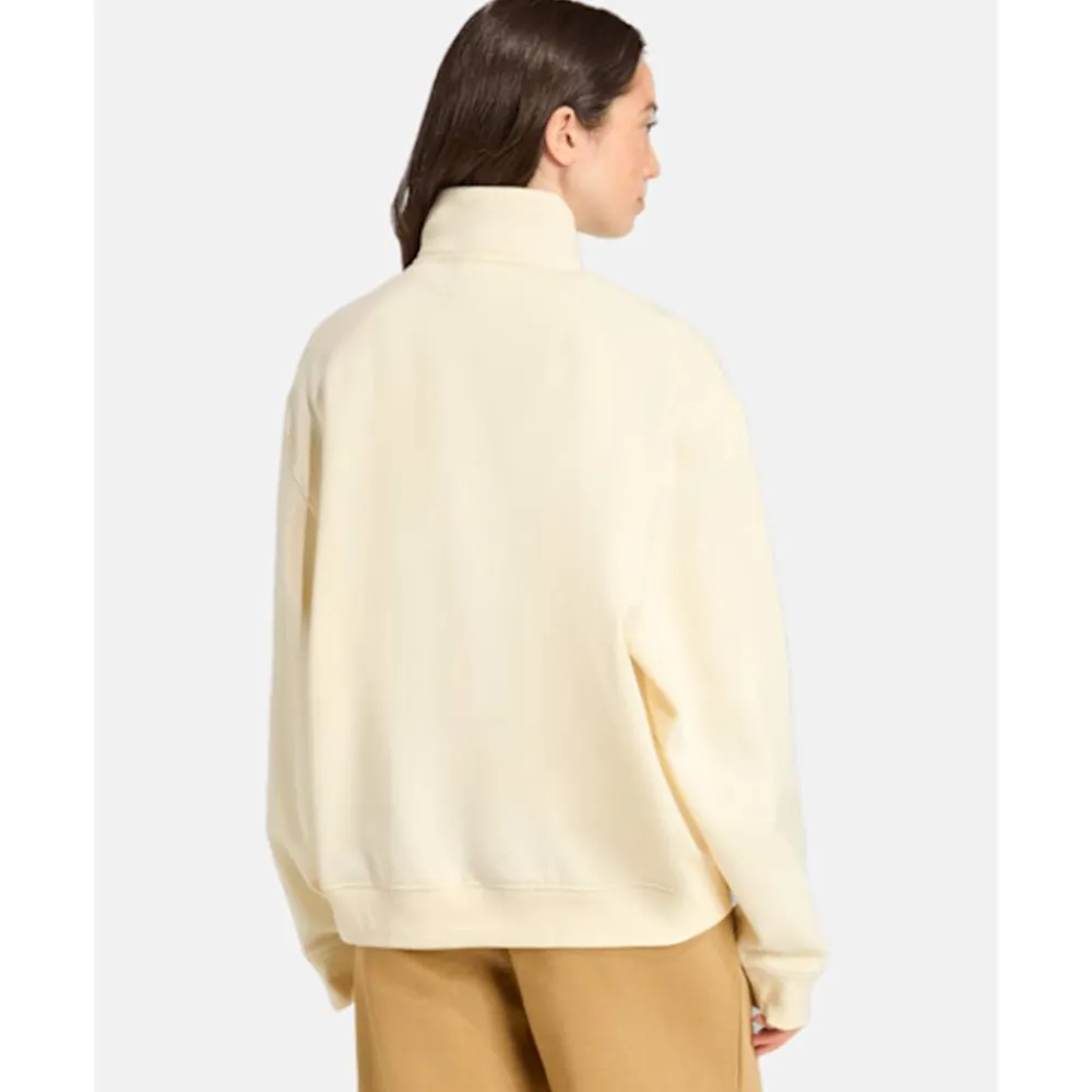 Fashion adidas Originals Womens Linear Half Zip Top Cream