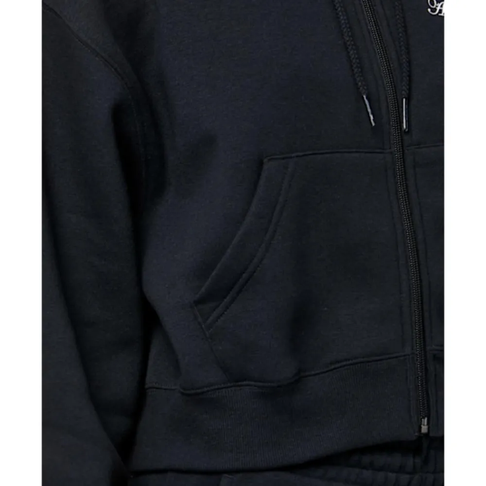 Fashion New Balance Womens Linear Heritage Full Zip Hoodie Black