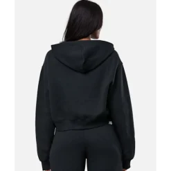 Fashion New Balance Womens Linear Heritage Full Zip Hoodie Black