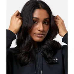 Fashion New Balance Womens Linear Heritage Full Zip Hoodie Black