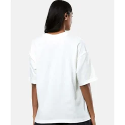 Fashion New Balance Womens Linear Heritage T-Shirt Cream