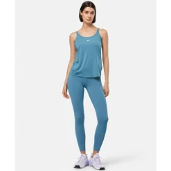 New Nike Womens One Classic Strappy Tank Top Blue