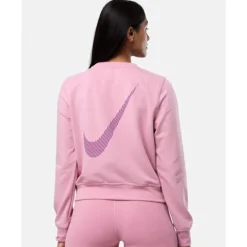 Hot Nike Womens One Crew Neck Sweatshirt Pink