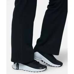 New Nike Womens One Fold-Over Pants Black