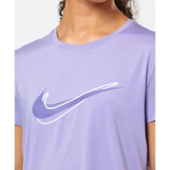 Best Nike Womens One Swoosh T-Shirt Purple