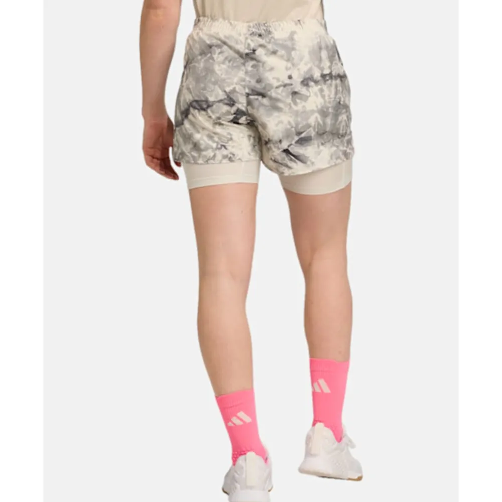 Fashion adidas Originals Womens Own The Run 2 in 1 Shorts Grey