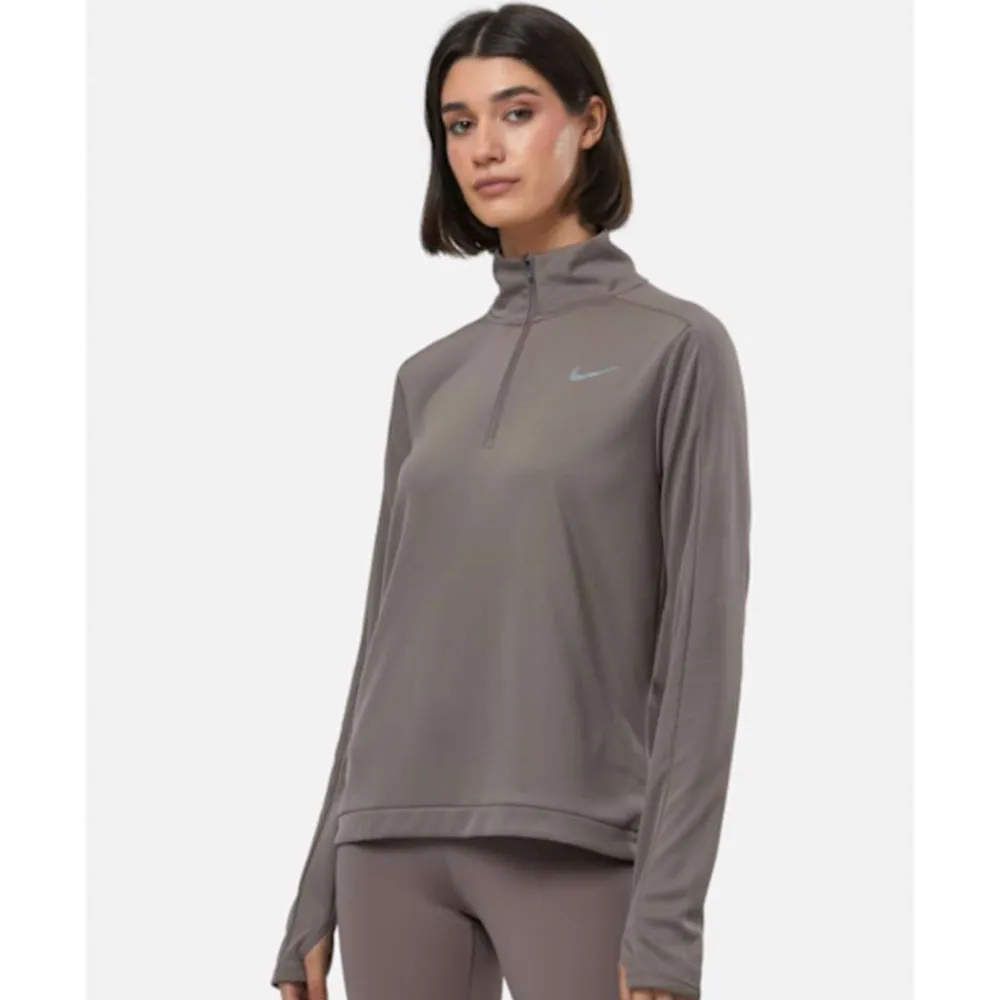 Discount Nike Womens Pacer Half Zip Top Brown