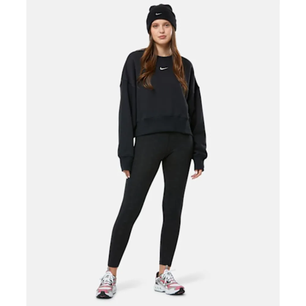 Best Nike Womens Phoenix Fleece Crew Neck Sweatshirt Black
