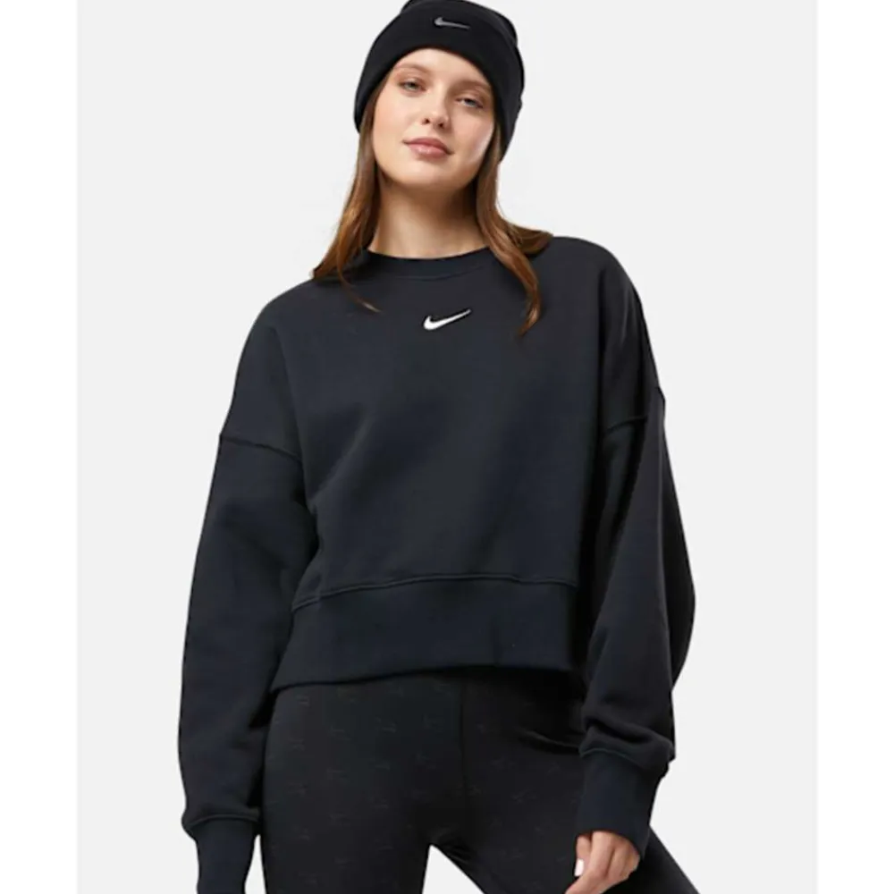 Best Nike Womens Phoenix Fleece Crew Neck Sweatshirt Black
