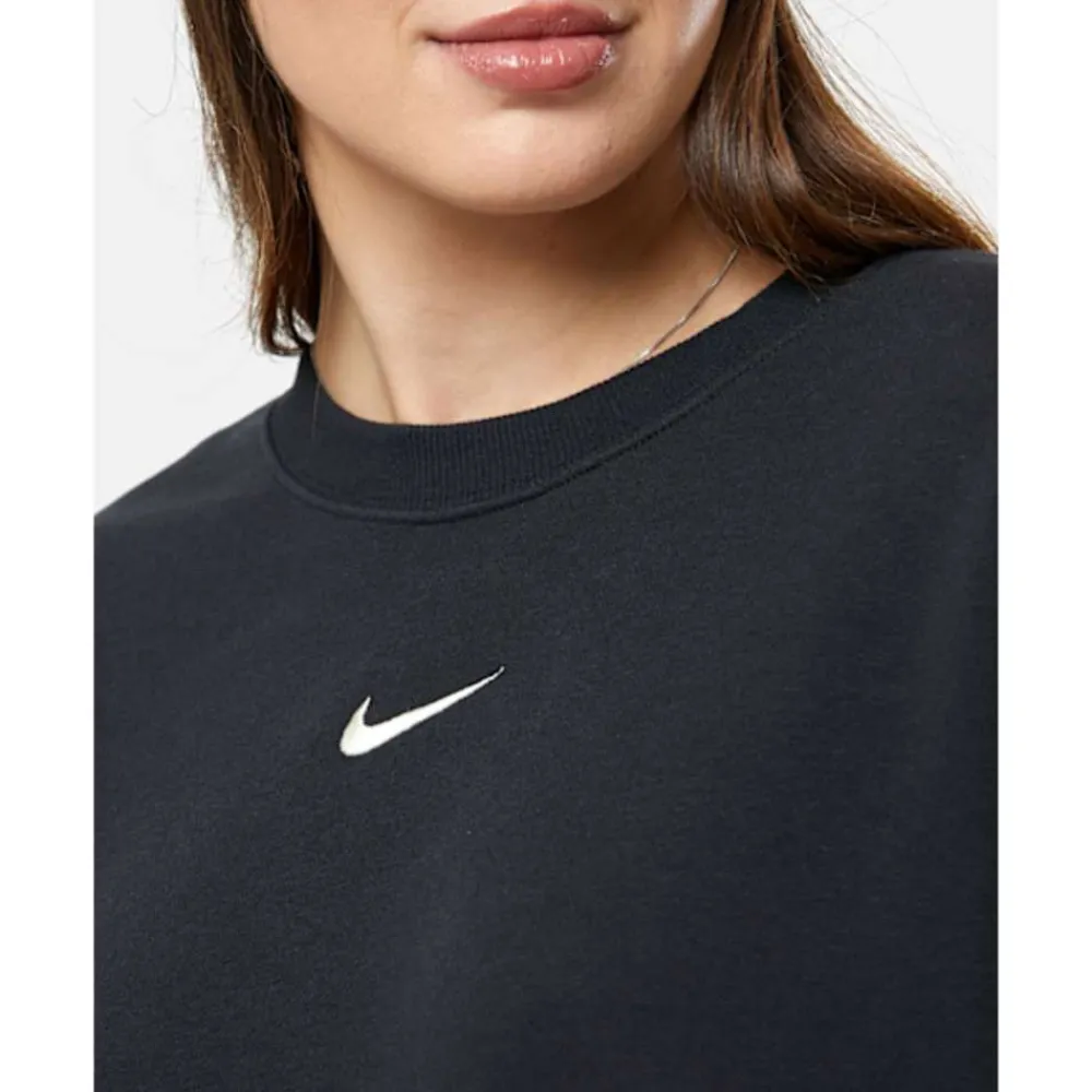 Best Nike Womens Phoenix Fleece Crew Neck Sweatshirt Black