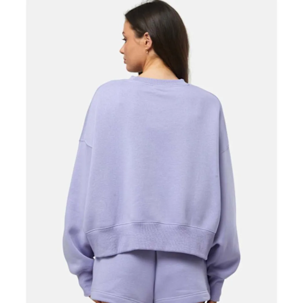 Sale Nike Womens Phoenix Fleece Oversized Crew Neck Sweatshirt Purple