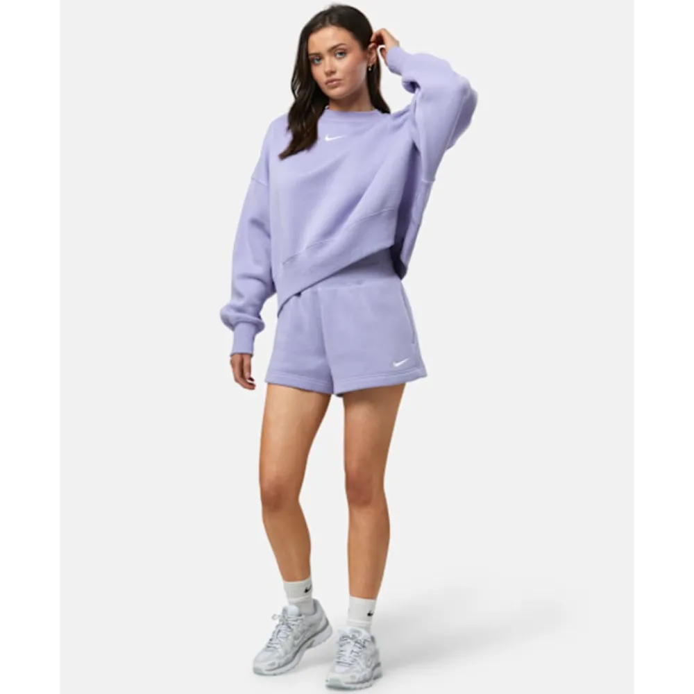 Outlet Nike Womens Phoenix Fleece Shorts Purple