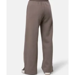 New Nike Womens Phoenix Fleece Wide Leg Pants Brown