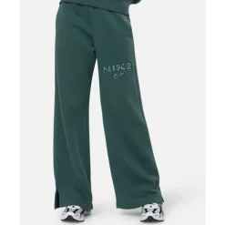 Fashion Nike Womens Phoenix Fleece Wide Leg Pants Green