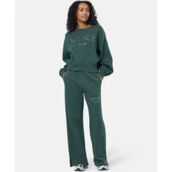 Fashion Nike Womens Phoenix Fleece Wide Leg Pants Green