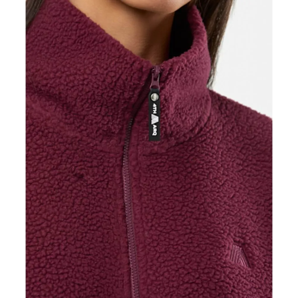New 4TH ARQ Womens Phoenix Half Zip Top Ruby