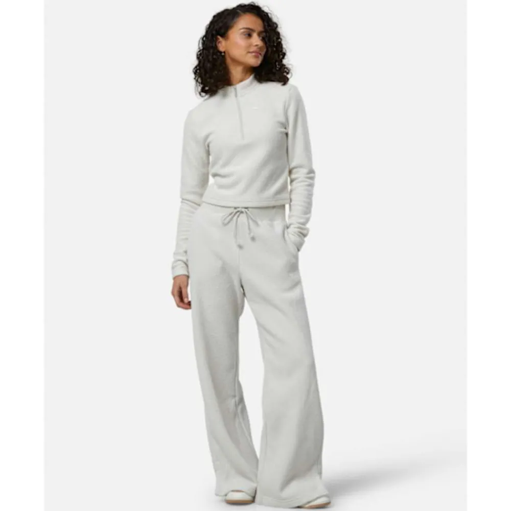 Fashion Nike Womens Phoenix Plush Wide Leg Pants Cream