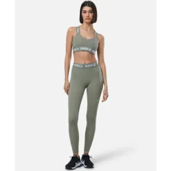 Outlet Nike Womens Pro Leggings Green