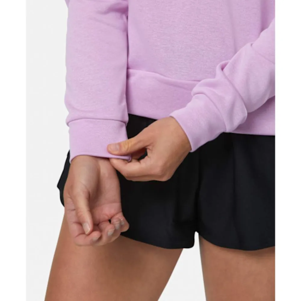 Sale Under Armour Womens Rival Fleece Crew Neck Sweatshirt Pink