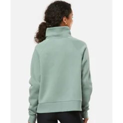 Outlet Under Armour Womens Rival Fleece Half Zip Green