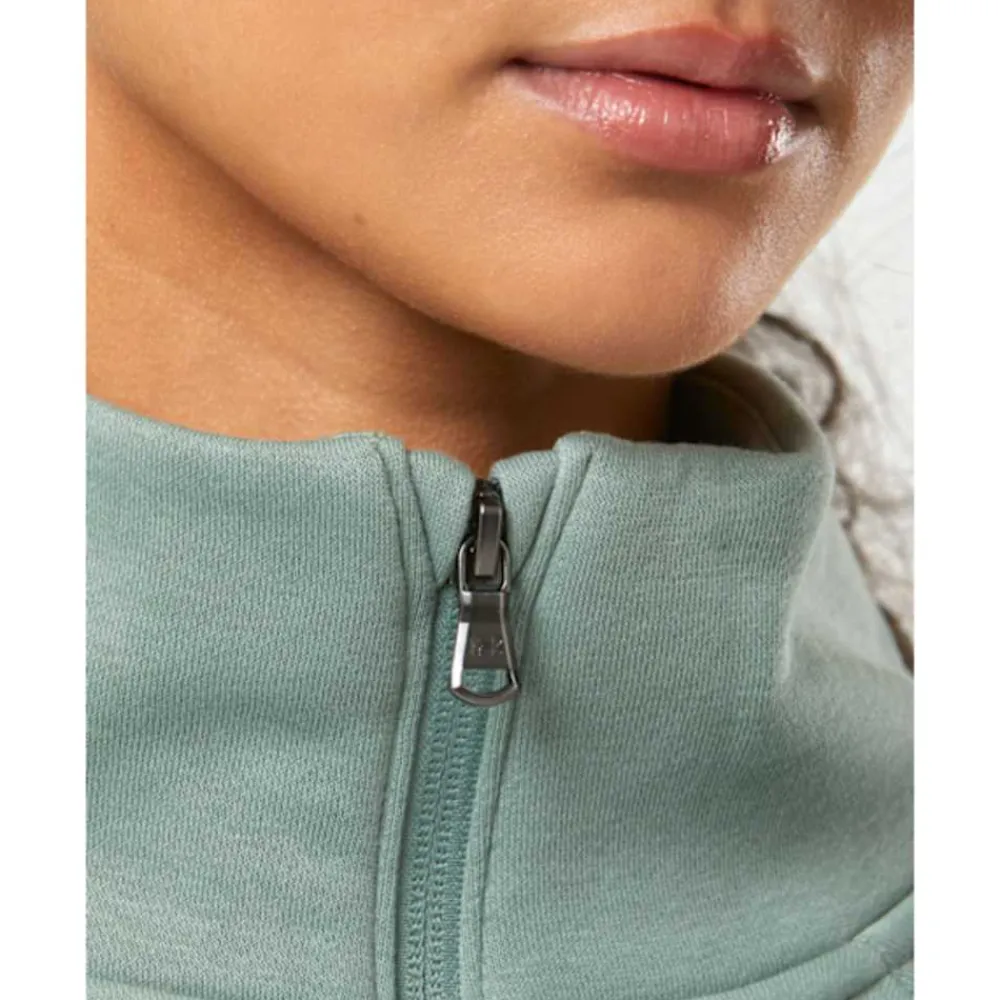 Outlet Under Armour Womens Rival Fleece Half Zip Green