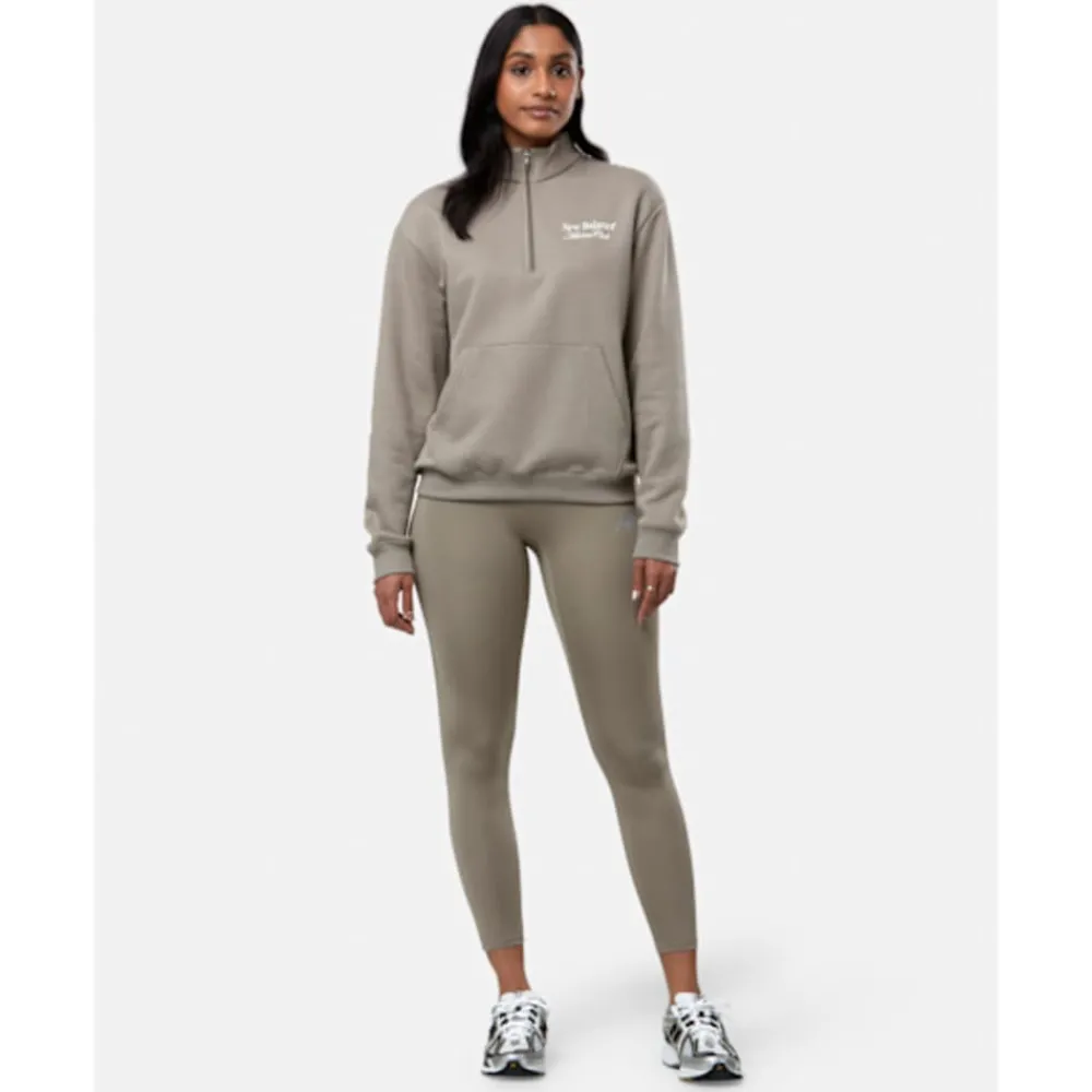 Discount New Balance Womens Script Leggings Brown