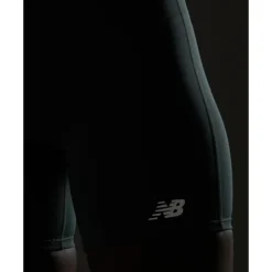 Fashion New Balance Womens Script Shorts Green
