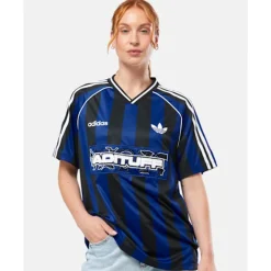 Sale adidas Originals Womens Soccer Summer Jersey Blue