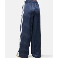 Best adidas Originals Womens Soccer Summer Satin Pants Navy