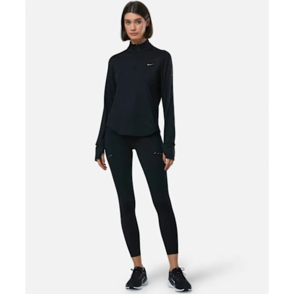 Discount Nike Womens Swift Half-Zip Top Black