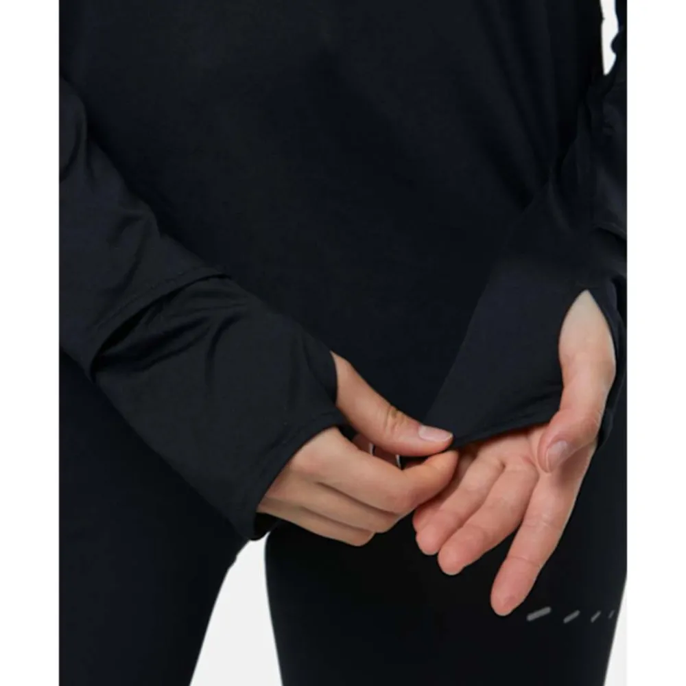 Discount Nike Womens Swift Half-Zip Top Black