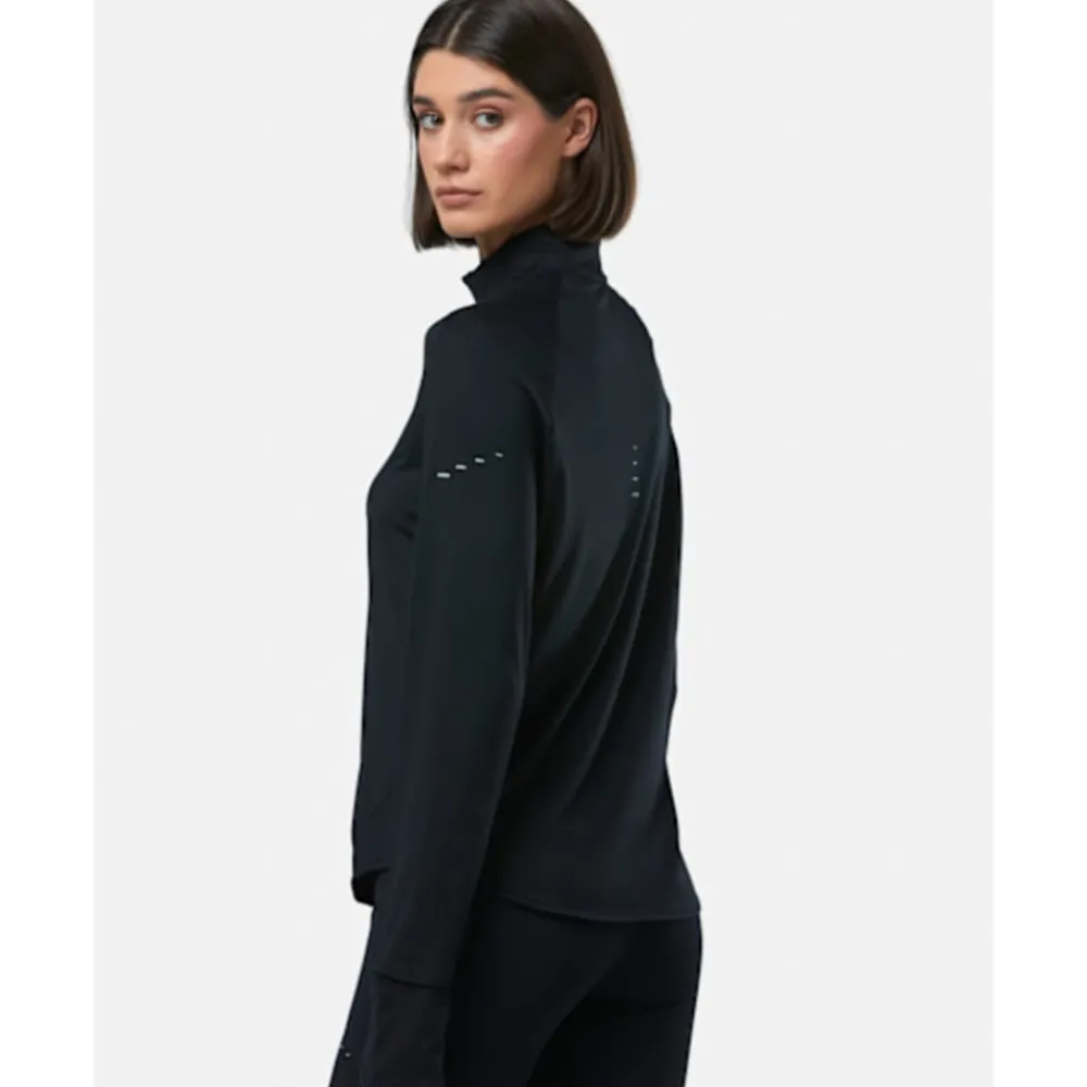 Discount Nike Womens Swift Half-Zip Top Black