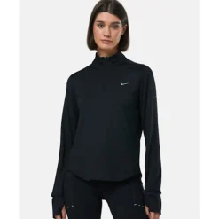 Discount Nike Womens Swift Half-Zip Top Black