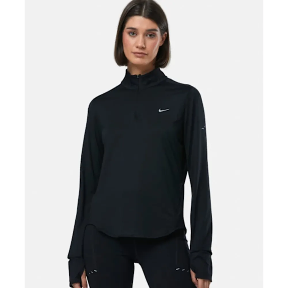 Discount Nike Womens Swift Half-Zip Top Black