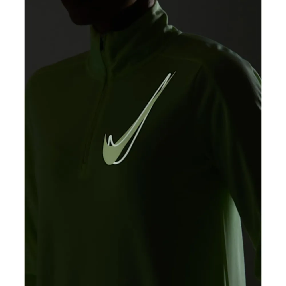 New Nike Womens Swoosh Half Zip Top Yellow