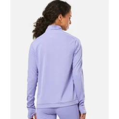Outlet Nike Womens Swoosh Half Zip Top Purple