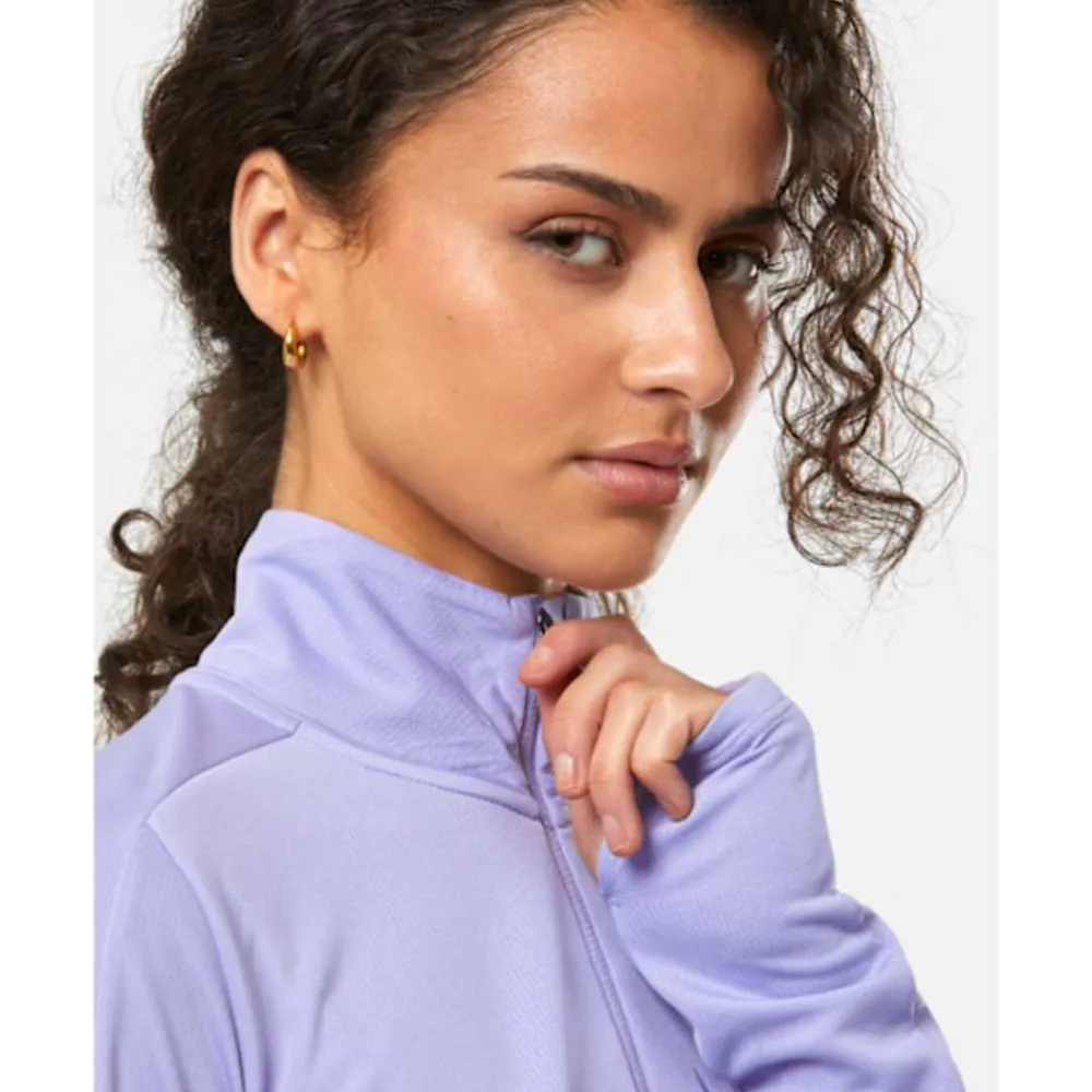 Outlet Nike Womens Swoosh Half Zip Top Purple