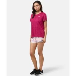 Fashion Under Armour Womens Tech T-Shirt Pink
