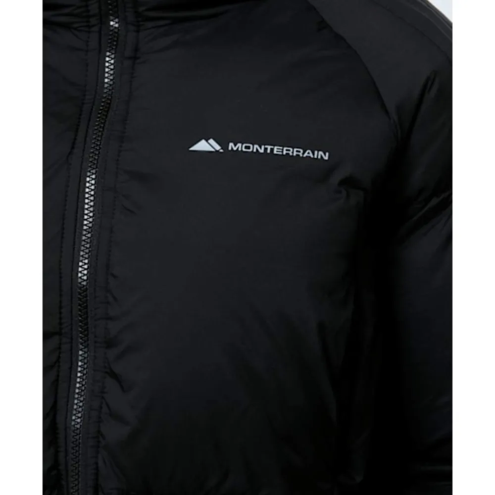 Discount Monterrain Womens Track Bungee Cropped Puffer Jacket Black