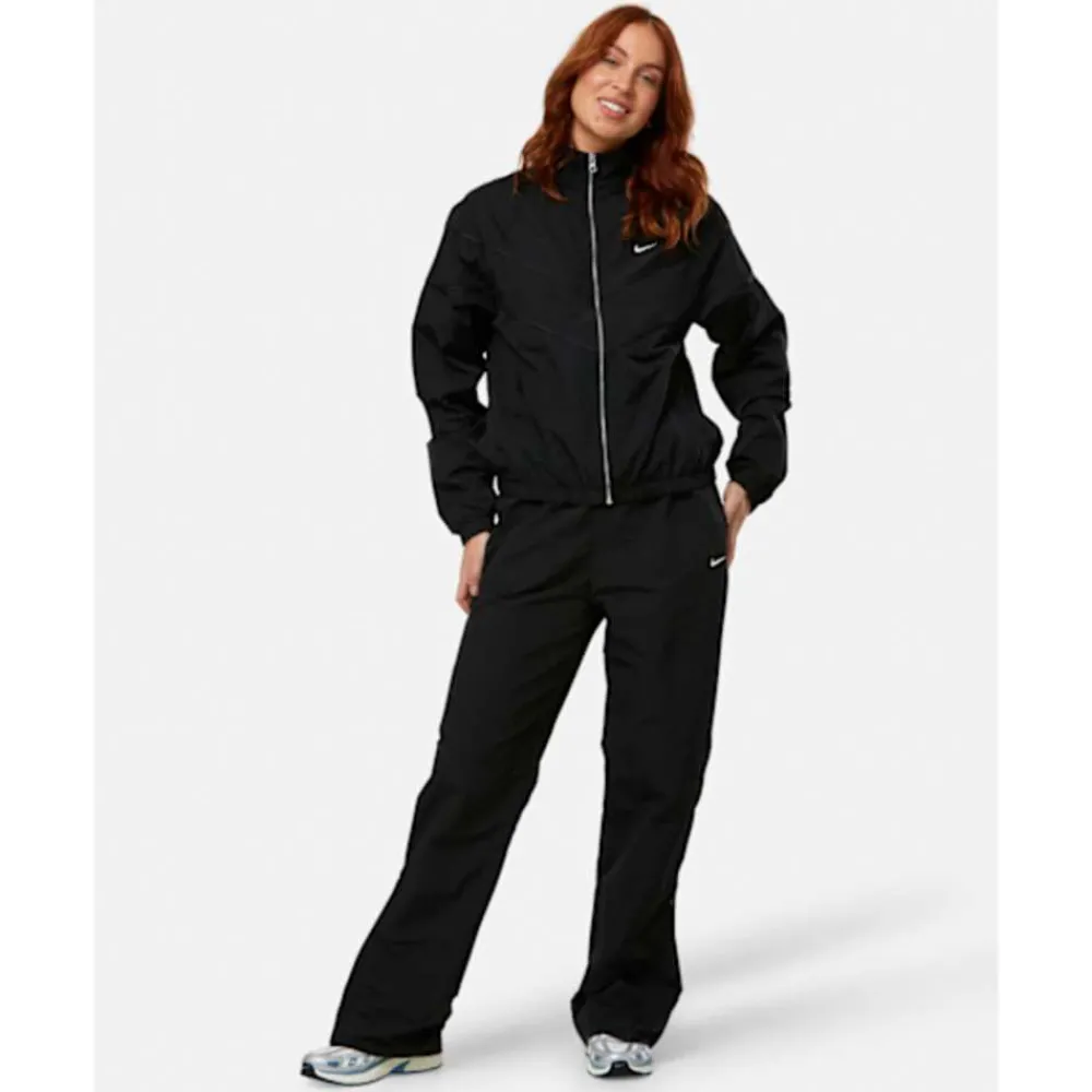 Fashion Nike Womens Woven Zip Pants Black