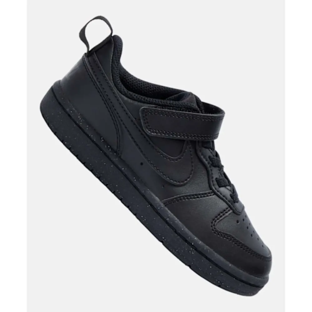 New Nike Younger Kids Court Borough Low Recraft Black
