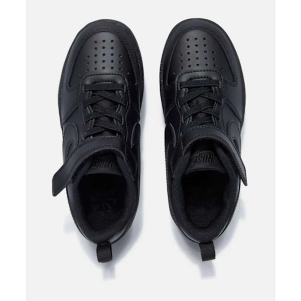 New Nike Younger Kids Court Borough Low Recraft Black