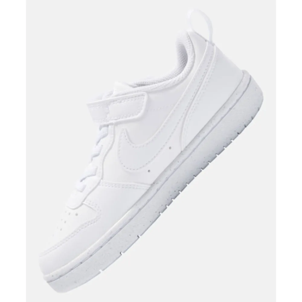 New Nike Younger Kids Court Borough Low Recraft White