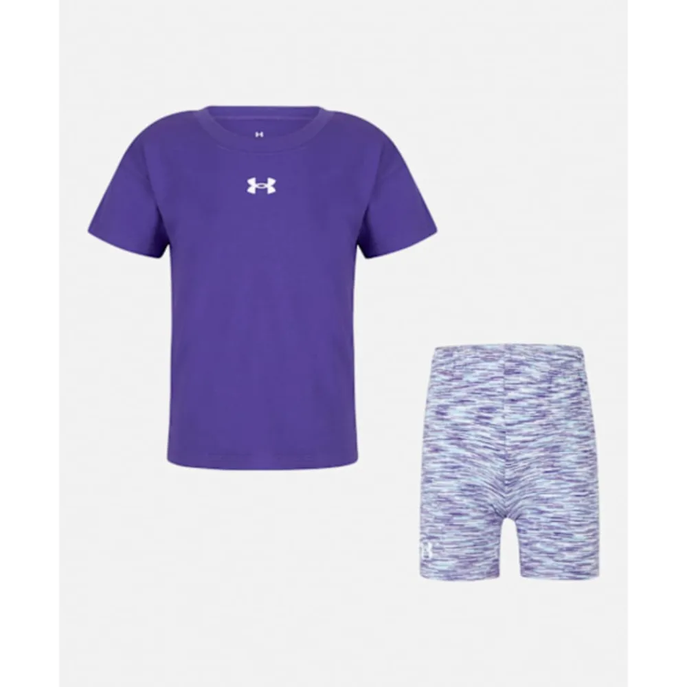 Online Under Armour Younger Kids Twist Bike Short Set Blue